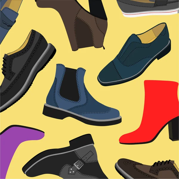 Modeller av business skor — Stock vektor