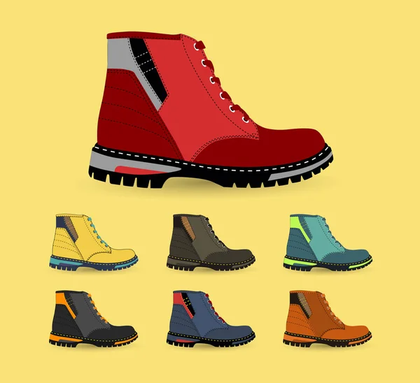 Pohodlné boty mužské — Stockový vektor