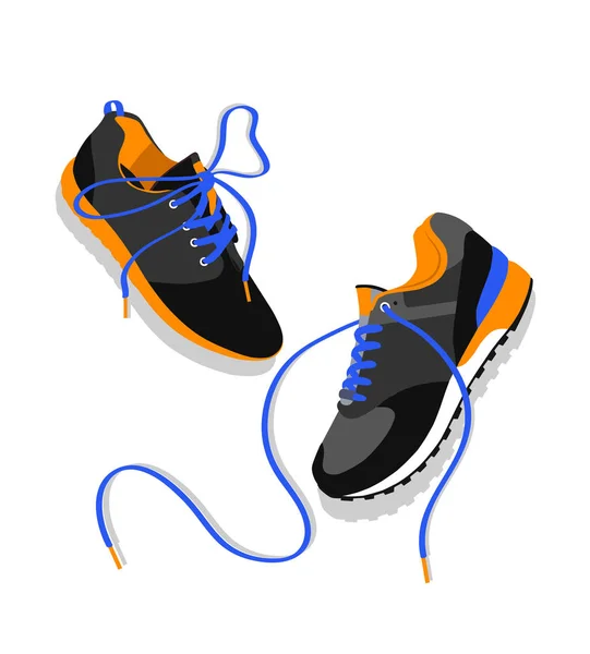 Eleganti scarpe da ginnastica per correre — Vettoriale Stock