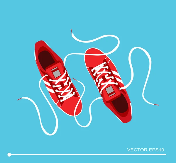 Snygga sneakers för löpning — Stock vektor