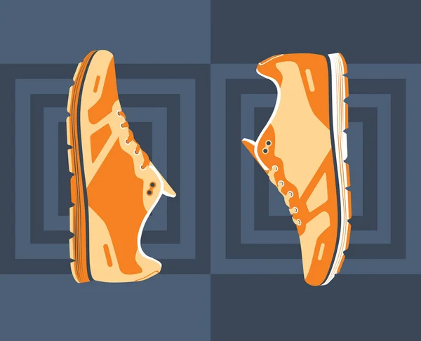 Stylish sneakers for running — Stock Vector