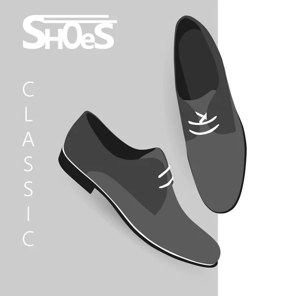 Sapatos masculinos clássicos — Vetor de Stock