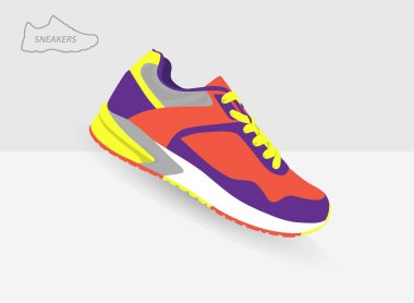 Eğitim için renkli spor ayakkabı 