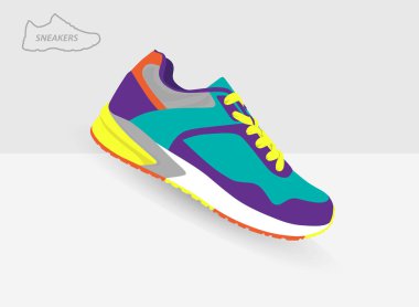 Eğitim için renkli spor ayakkabı 