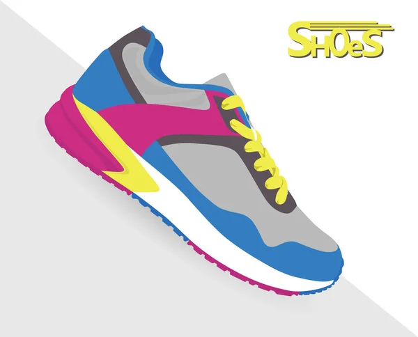 Comfortable sneaker for training — Stock Vector