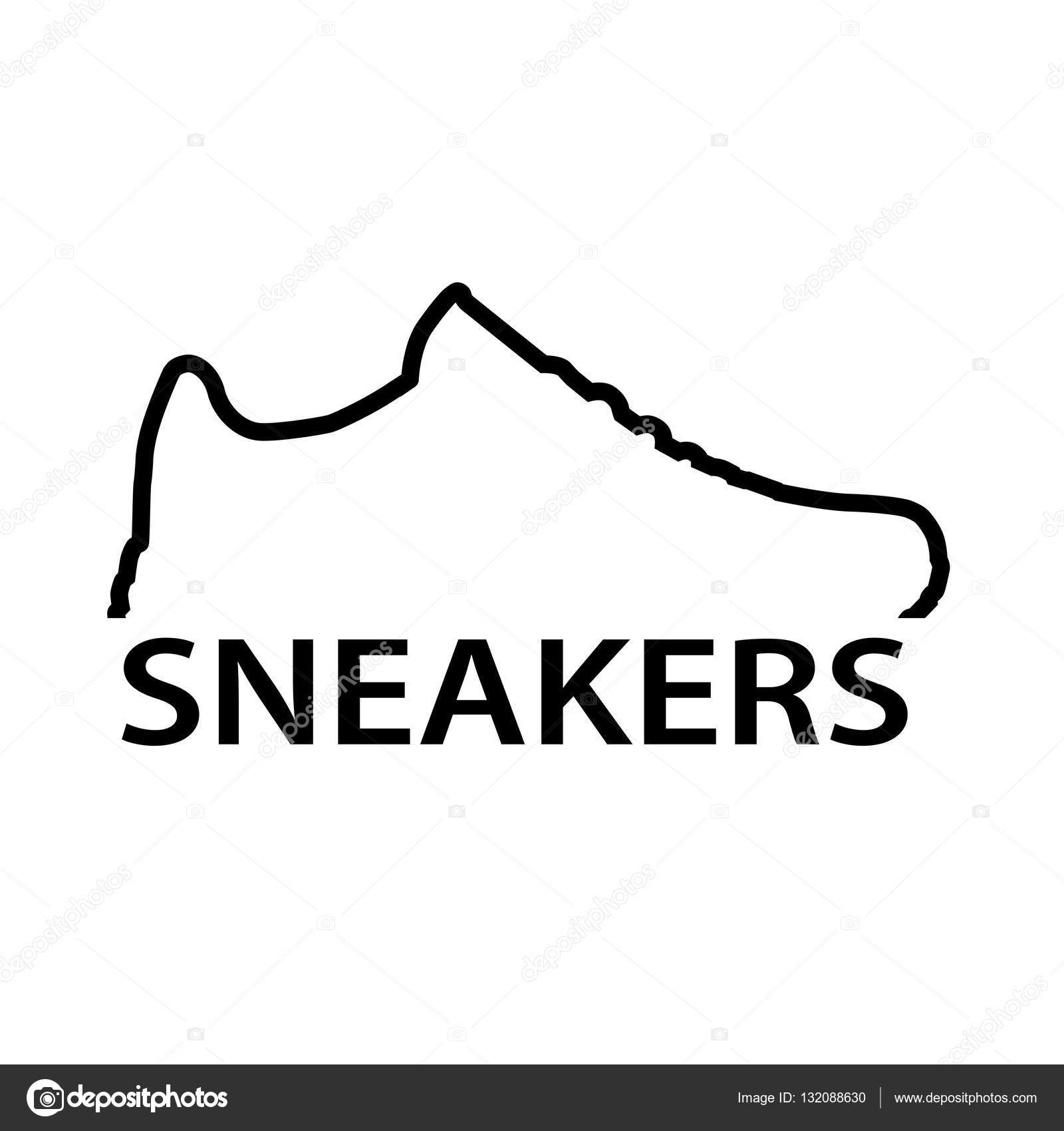 Logo of stylish sneaker for training Stock Vector by ©maxbax 132088630
