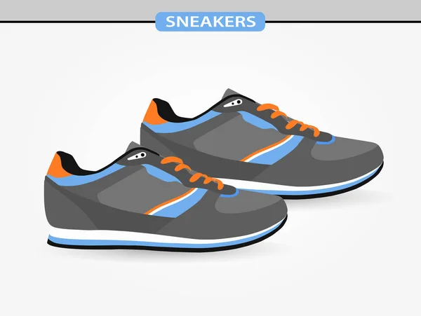 Stijlvolle sneakers voor hardlopen — Stockvector