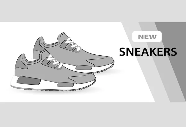 Nya sneakers för utbildning — Stock vektor