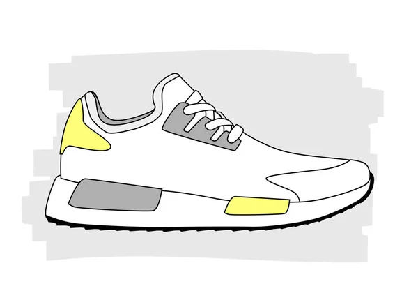 Elegante zapatilla de deporte para entrenamiento — Vector de stock