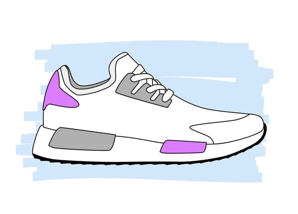 Stylish sneaker for training — Stock Vector