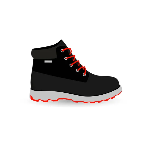 Bota masculina de moda — Vector de stock