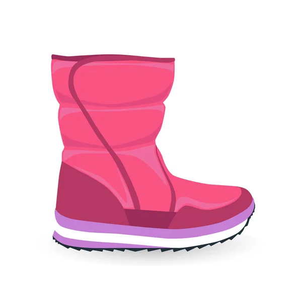 Zimní snow boot — Stockový vektor