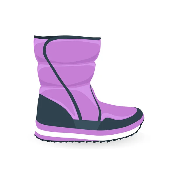 Botas de nieve de invierno — Vector de stock