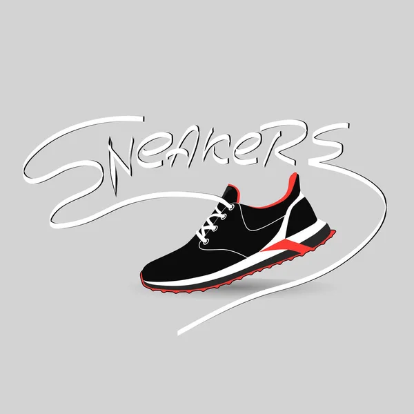 Stylish sneaker for running — Stock Vector