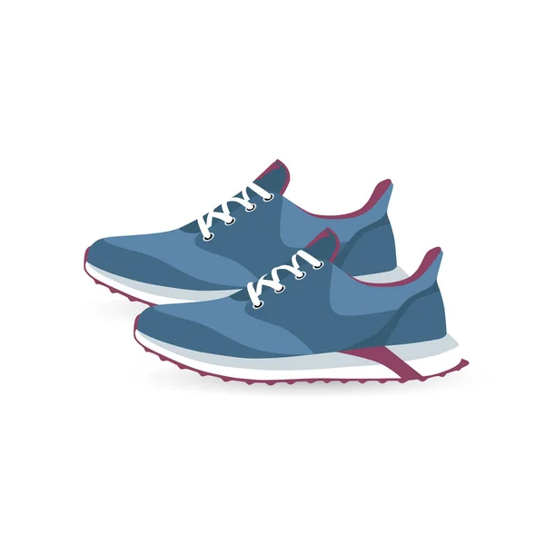 Zapatillas con estilo para correr — Vector de stock