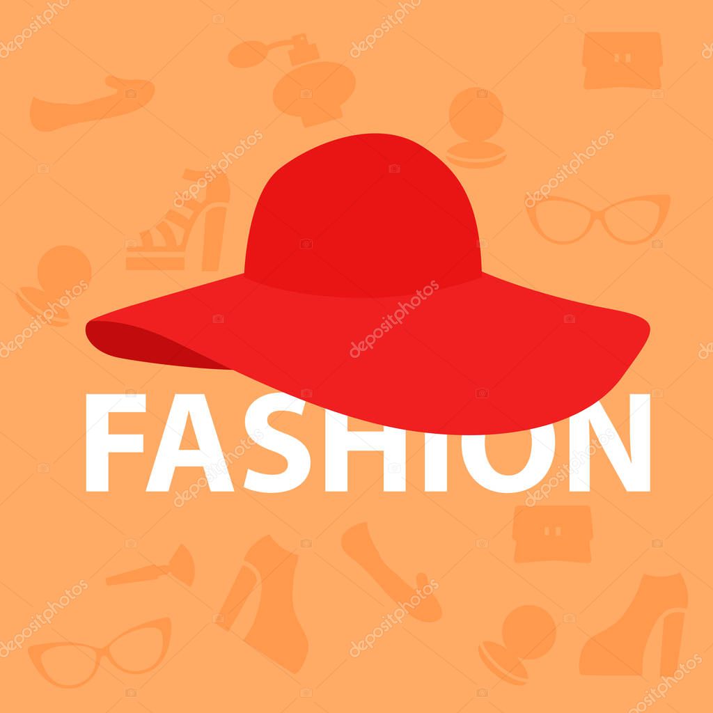 Collection of vector logos of fashion accessories with hat