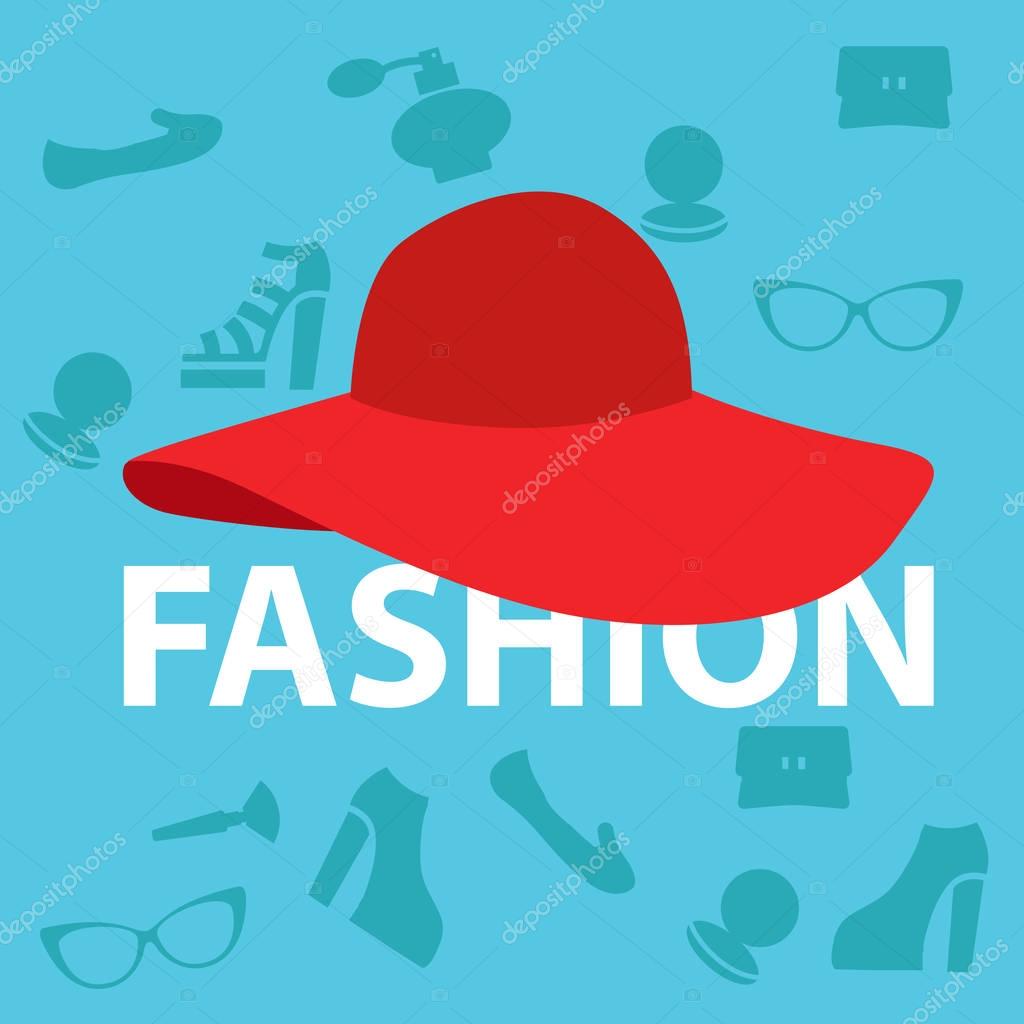 Collection of vector logos of fashion accessories with hat