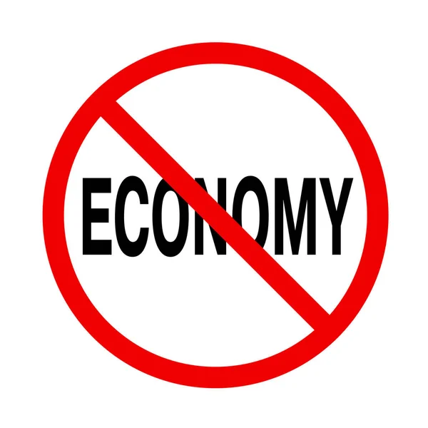 Ícone de informação proibida com economia de inscrição —  Vetores de Stock