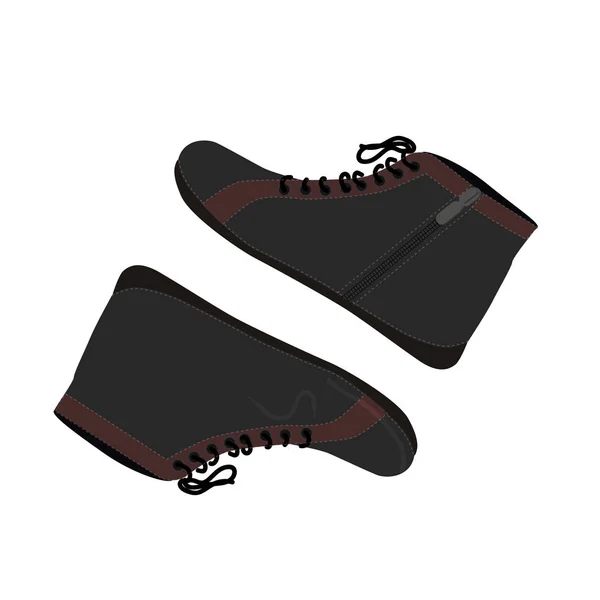 Zapatillas de invierno para correr — Vector de stock