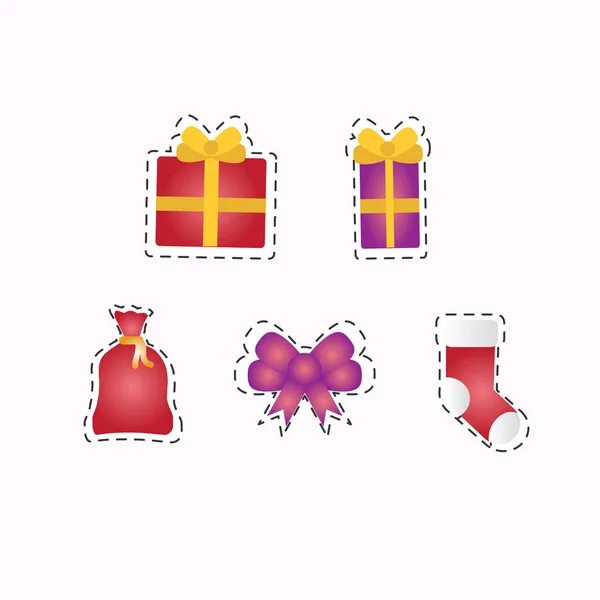 Collection de décorations de Noël — Image vectorielle