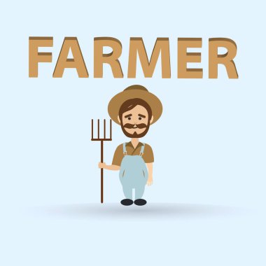 çizgi film karakteri çiftçinin 