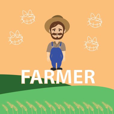 çizgi film karakteri çiftçinin 