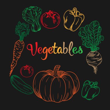 A set of delicious vegetables.