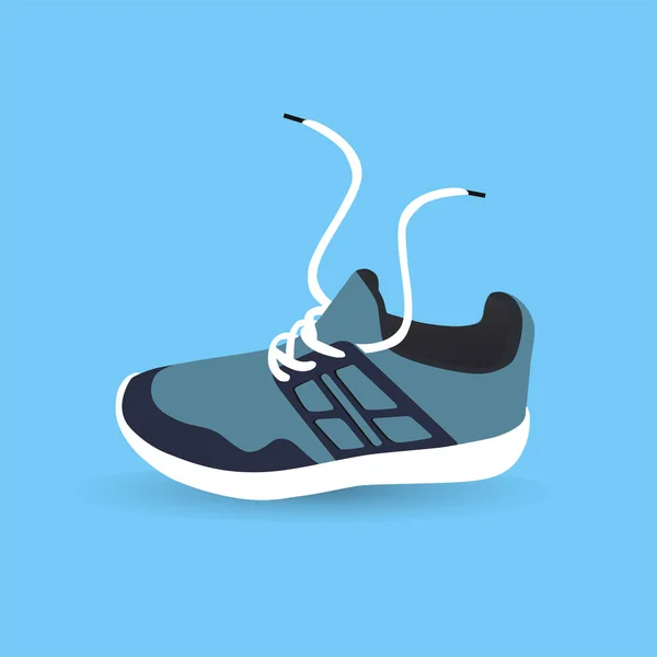 Pohodlná obuv s dlouhým šněrováním — Stockový vektor