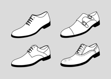 çizimler Erkek Ayakkabı 