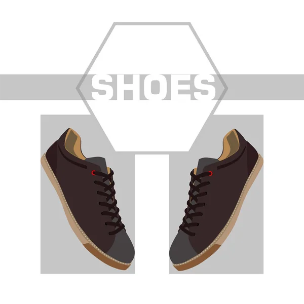 Par de sapatos elegantes para boliche — Vetor de Stock