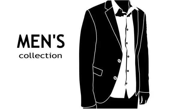 Men Fashion Poser Vector Illustration — Stock Vector