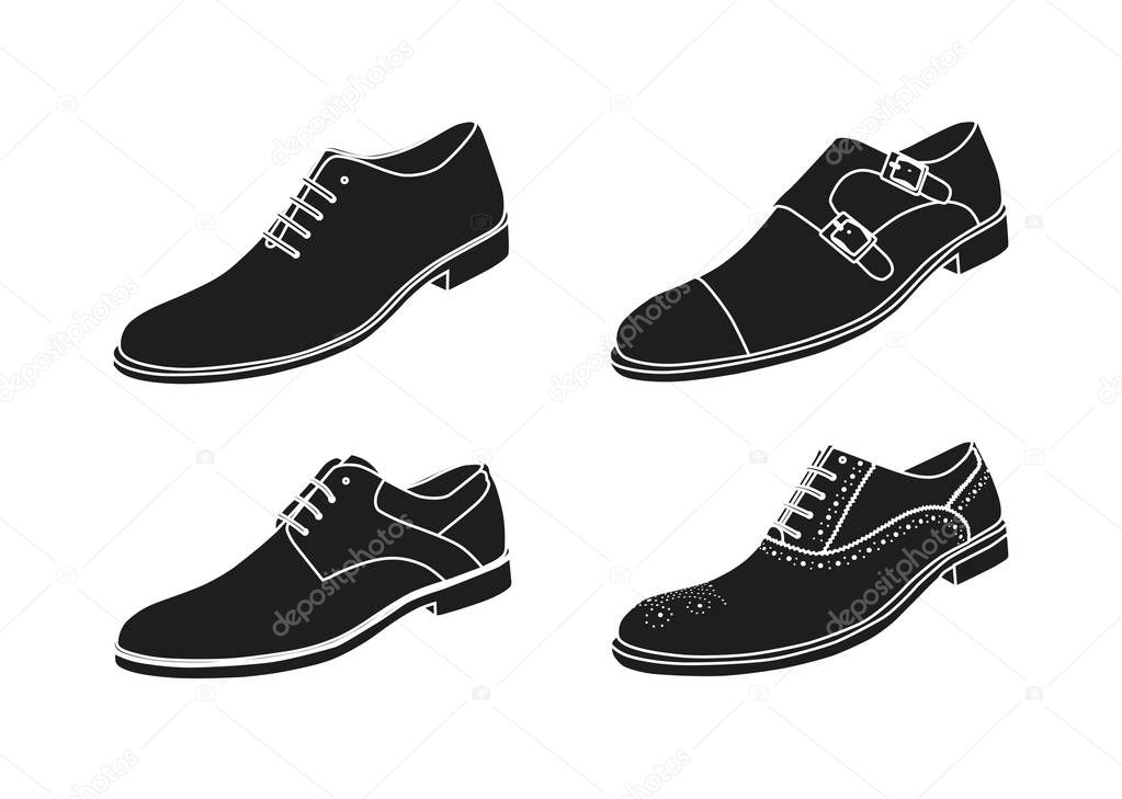collection of male shoes