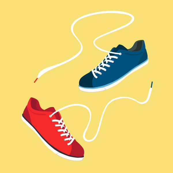 Chaussures élégantes pour courir. vecteur — Image vectorielle