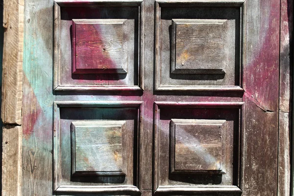Texture of an old wooden door — Stock Photo, Image