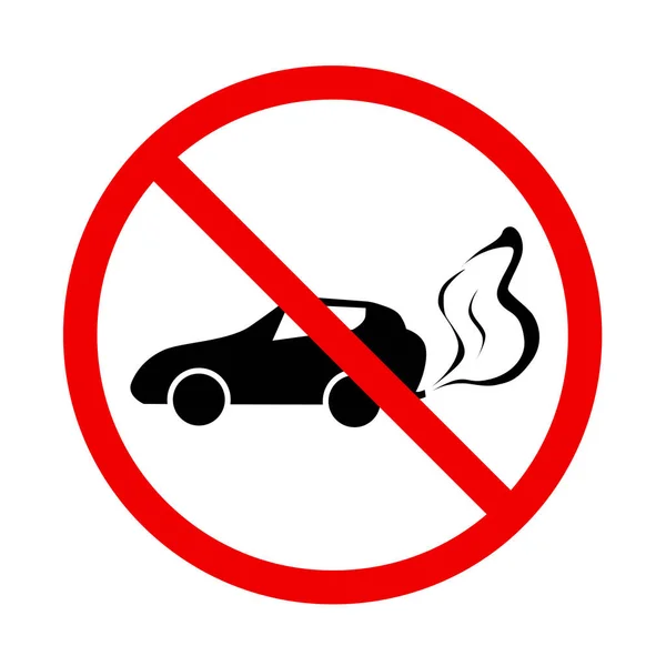 Beyaz background.vector illüstrasyon hiçbir rölanti veya boşta azaltma işareti