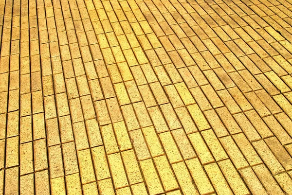 Yellow street tiles — Stock Photo, Image