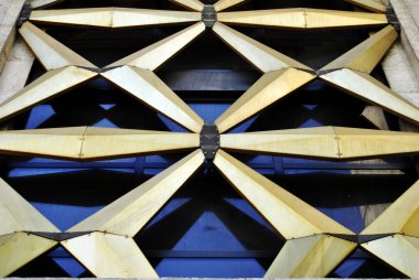 şık örgü penceresinde