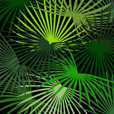 palmiye desen bırakır. Vektör çizim