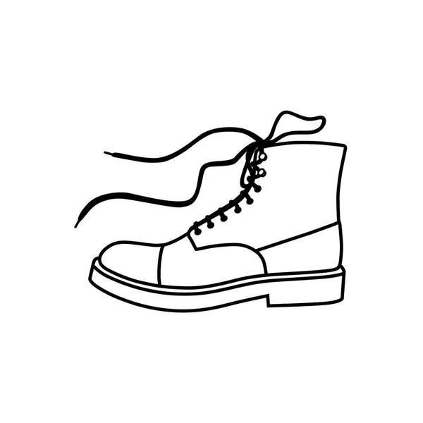 Adam Ayakkabı Vektör Çizim — Stok Vektör