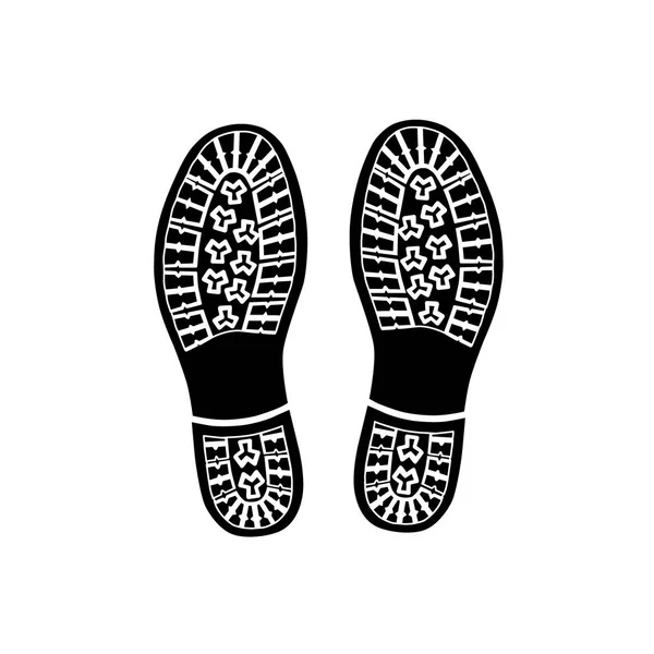 Semelles Chaussures Sur Fond Blanc Illustration Vectorielle — Image vectorielle