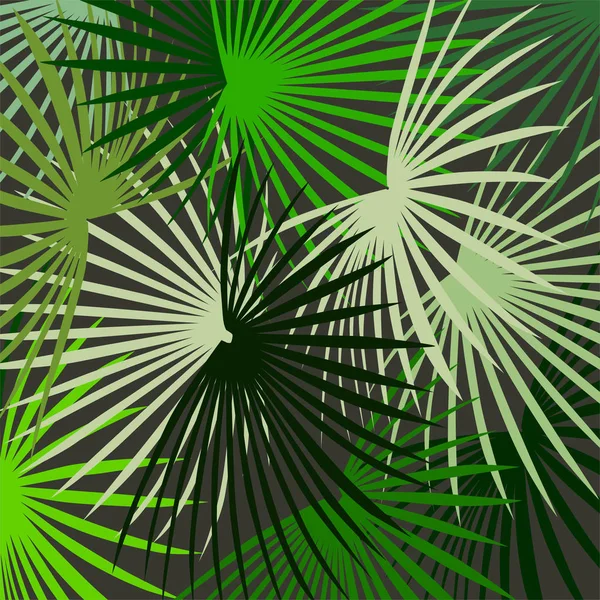Palmblättermuster Vektorillustration — Stockvektor