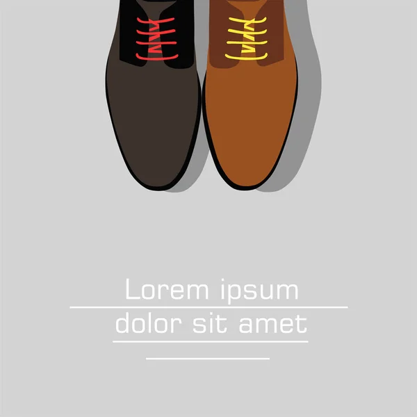 adam ayakkabı çifti. Vektör çizim