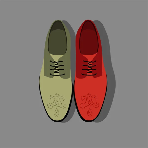 Zapatos Hombre Ilustración Vectorial — Vector de stock