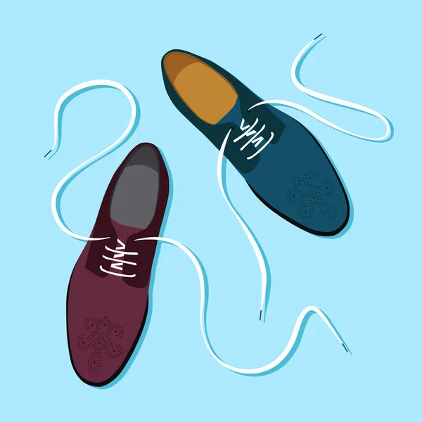 Paire Chaussures Homme Illustration Vectorielle — Image vectorielle