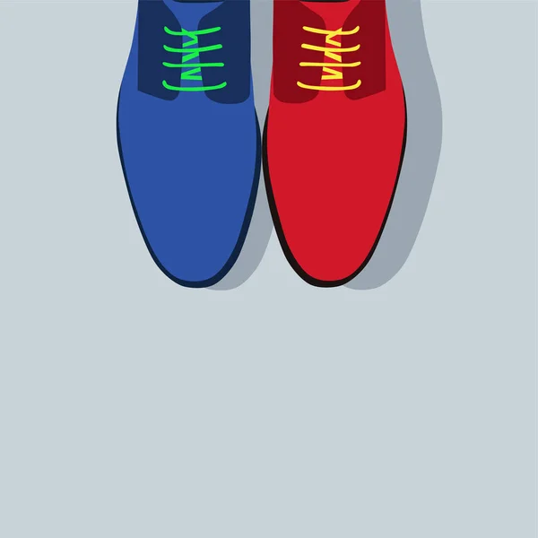 Élégantes Chaussures Masculines Illustration Vectorielle — Image vectorielle