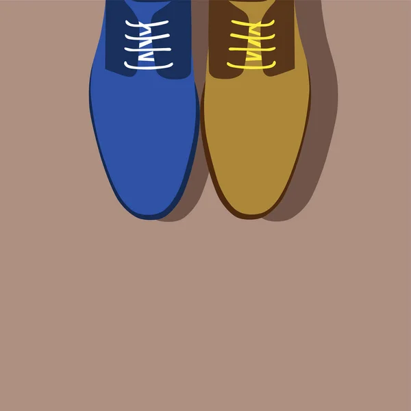 Man Shoes Vector Illustration — Stock Vector