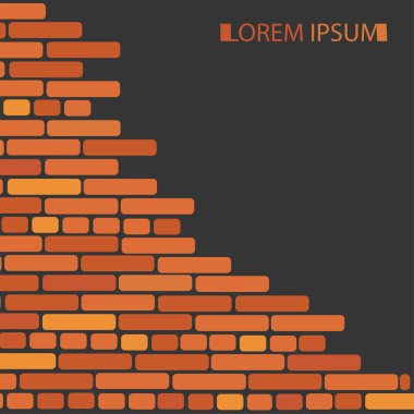 tuğla duvar vektör desen