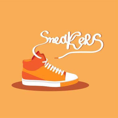 adam ayakkabı. Vektör çizim