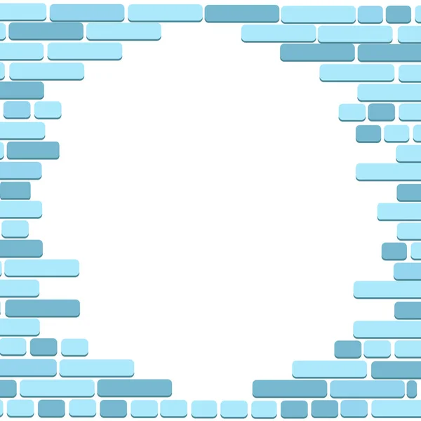 Fond Blanc Avec Mur Briques Illustration Vectorielle — Image vectorielle
