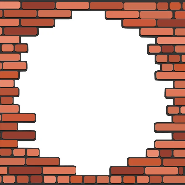 tuğla ile beyaz arka plan. Vektör çizim